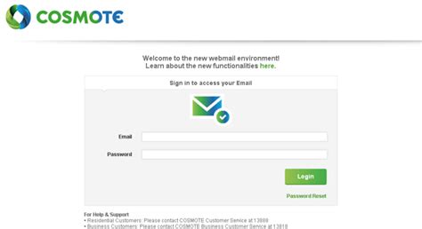 COSMOTE Webmail :: Welcome to COSMOTE Webmail .